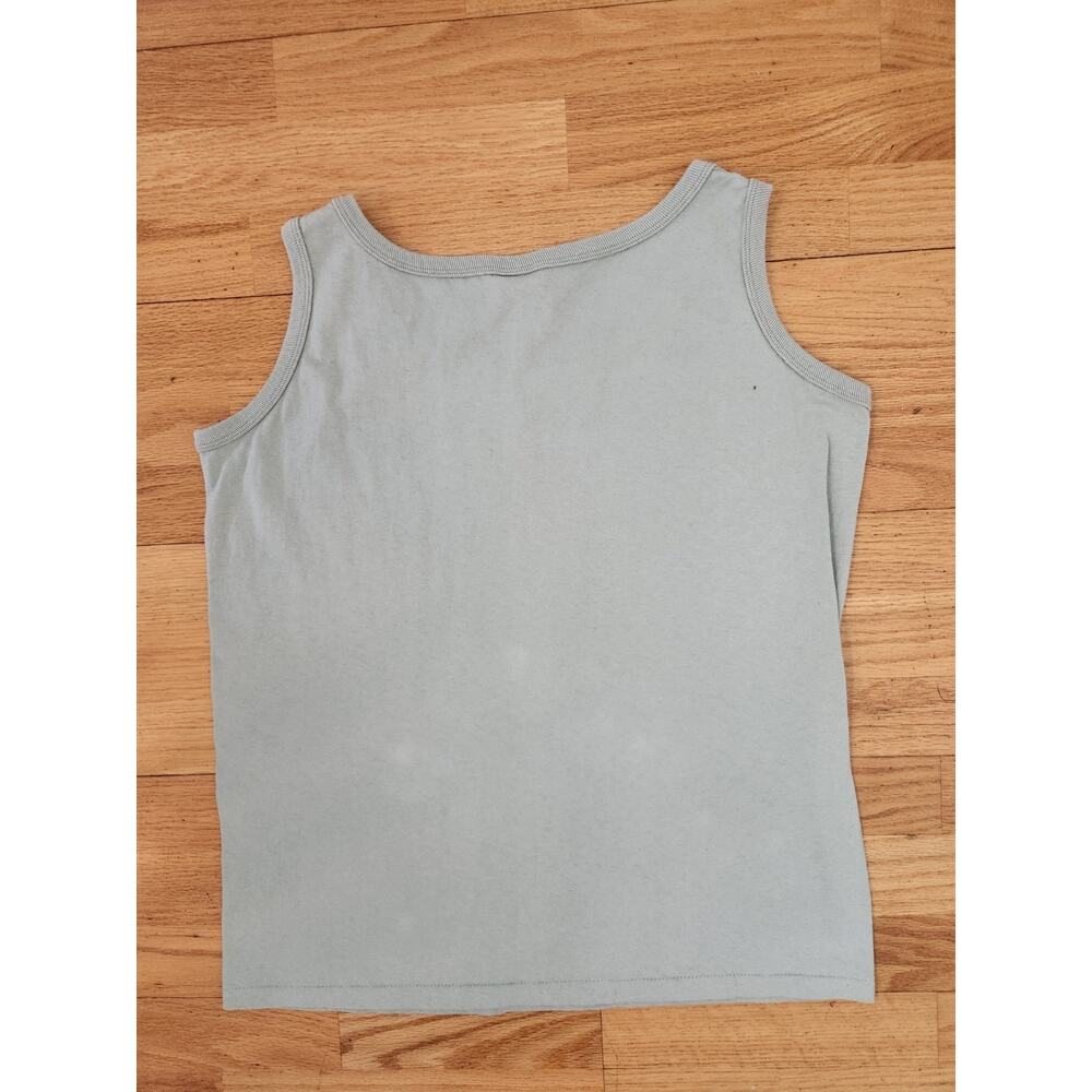 Vtg FLD 90s Muscle Tshirt Sz Large Mens Green Single Stitch USA Wrestling Gym - Picture 3 of 8